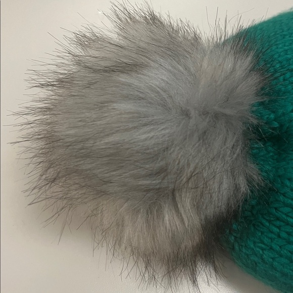 Brass Plum Green Double Knit Beanie with Reindeer Design unisex and any age - Picture 7 of 7